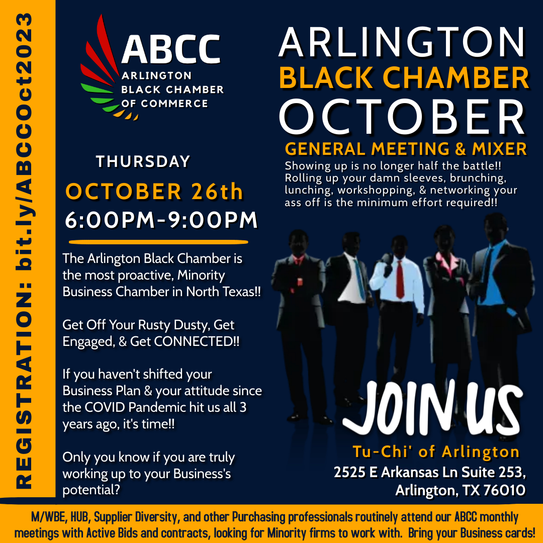 ABCC.October General Meeting Flyer